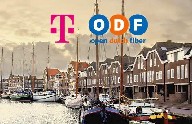 Glasvezel van T-Mobile en Open Dutch Fiber in Hoorn