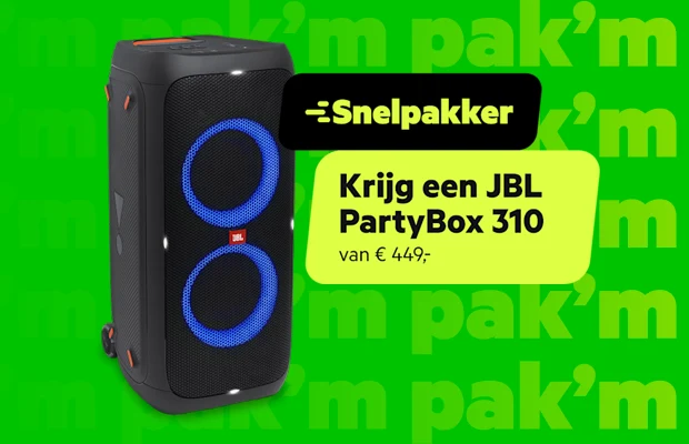 KPN Snelpakker: JBL PartyBox 310 cadeau