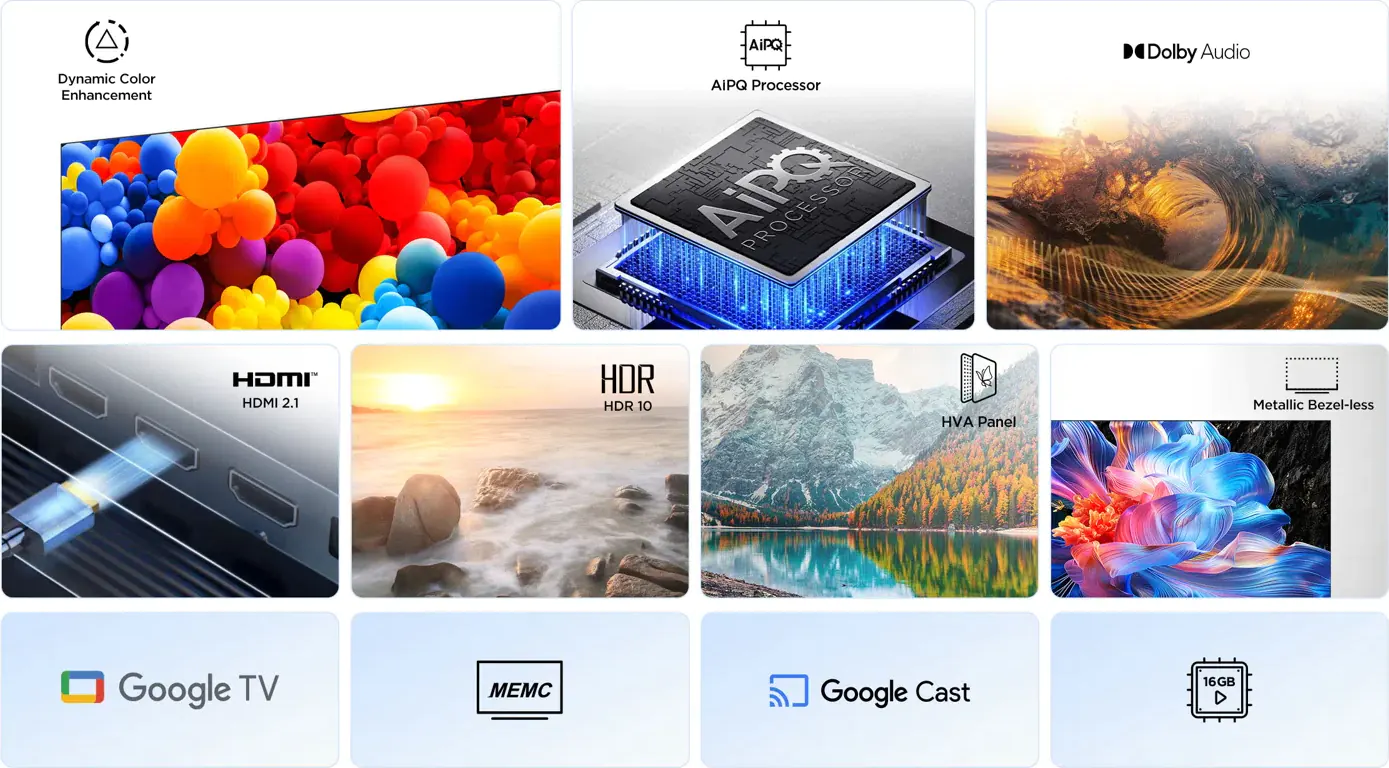 TCL 43P6K 4K smart tv